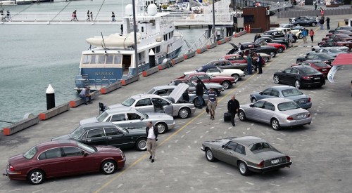Auckland Jaguar Drivers' Car Club - Queens Wharf display